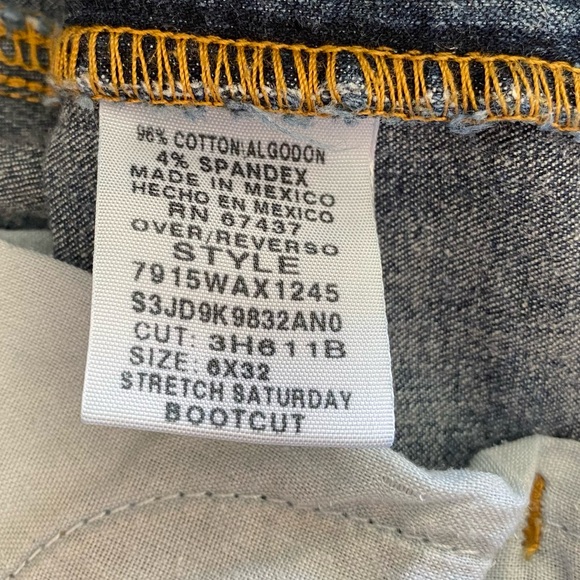 Vintage Ralph Lauren Stretch Saturday Bootcut Jeans Size 6x32 Denim Flare - Picture 8 of 13